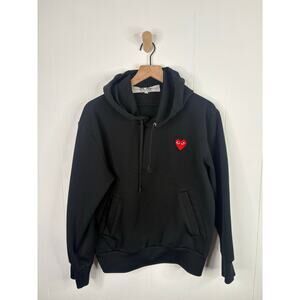Comme Des Garcons Play Black Heart Hoodie Size Medium